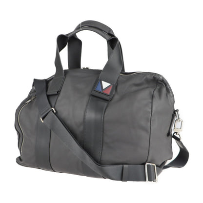Louis Vuitton Boston, Grey, Leather, travel
