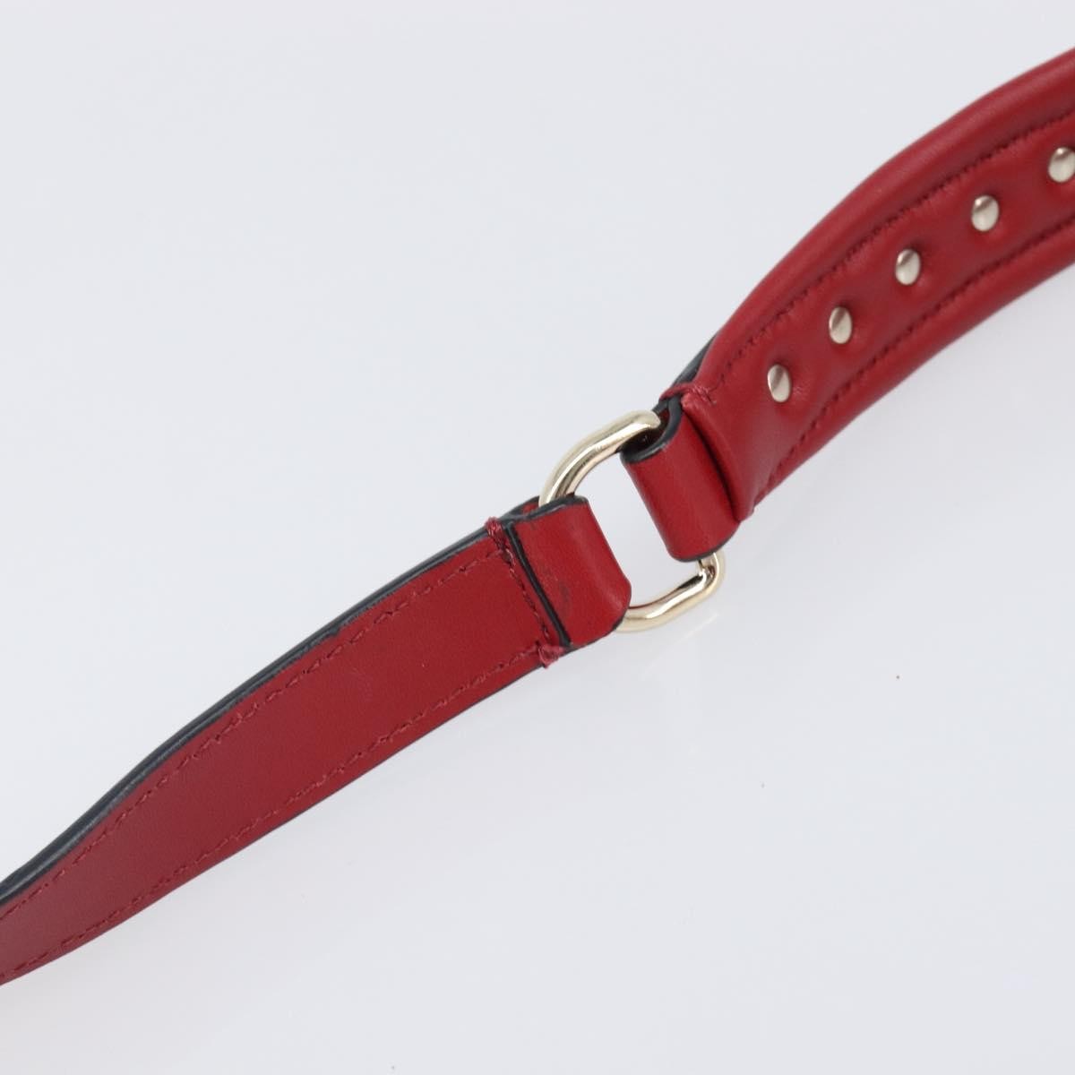 Valentino Garavani Candystud Top Handle Leather, Red, Leather, Handbag
