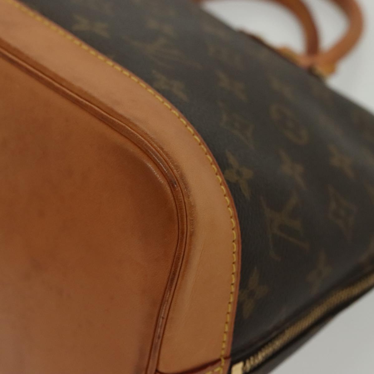 Louis Vuitton Alma Handbag Monogram Canvas, BROWN, CANVAS, Handbag