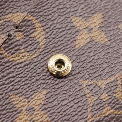 Louis Vuitton Emilie Monogram Canvas, Brown, Canvas, Wallet