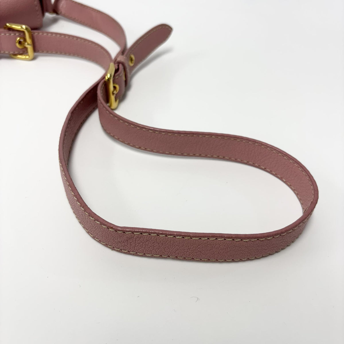 Miu Miu Crossbody Bag Studded Leather, Pink, Leather, Crossbody Bag