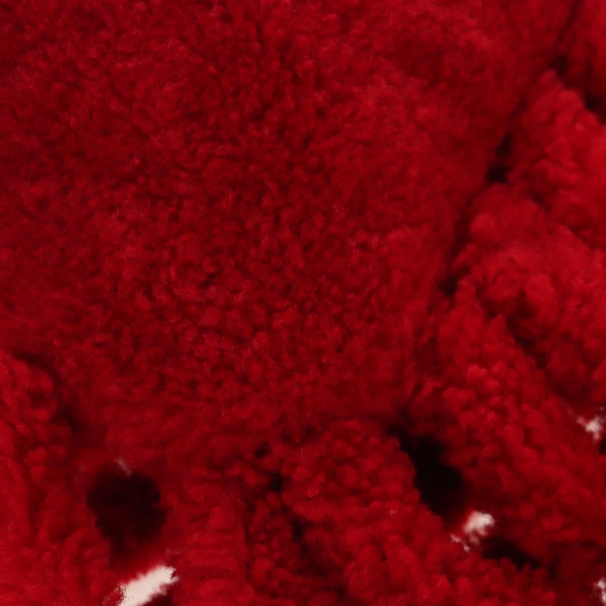Bottega Veneta The Fringe Leather, Red, Textile, Clutch