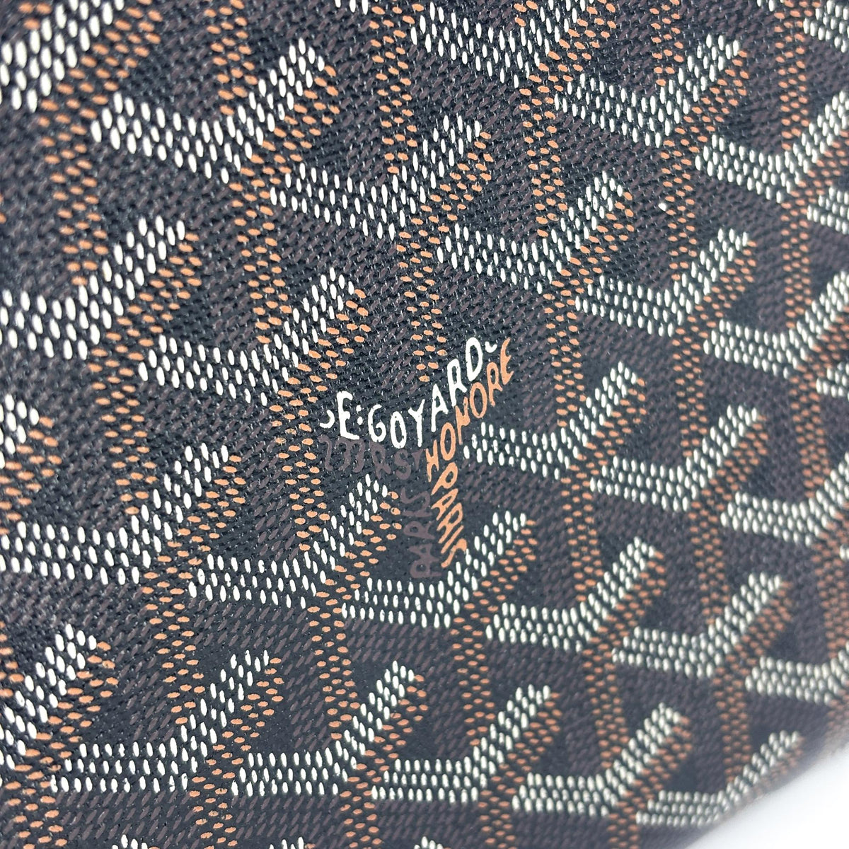 Goyard Senat Zip Coated Canvas, Black, Canvas, Clutch