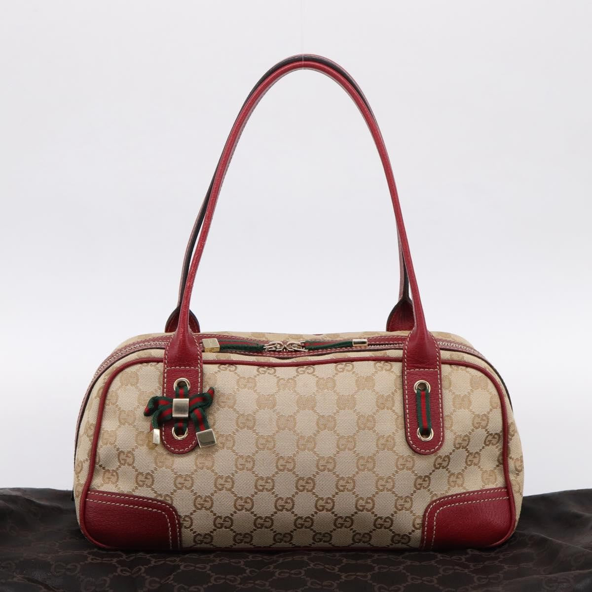 Gucci Princy Boston GG Canvas, Beige, Canvas, Handbag
