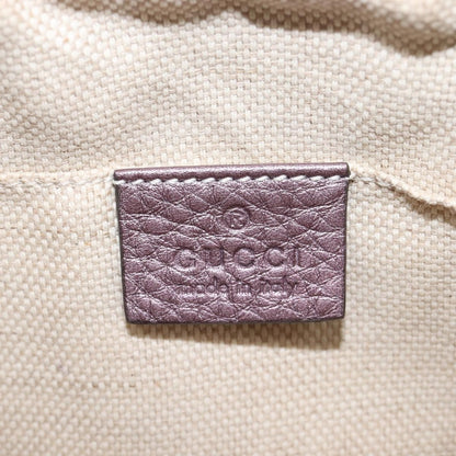 Gucci Soho Disco Leather, Pink, Leather, Crossbody Bag