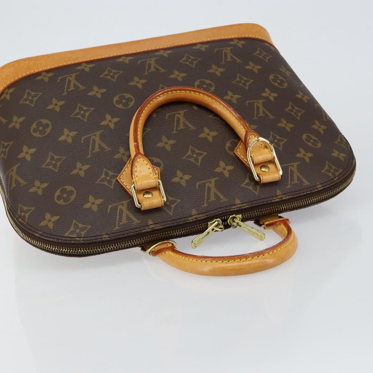 Louis Vuitton Alma Handbag Monogram Canvas, BROWN, CANVAS, Handbag