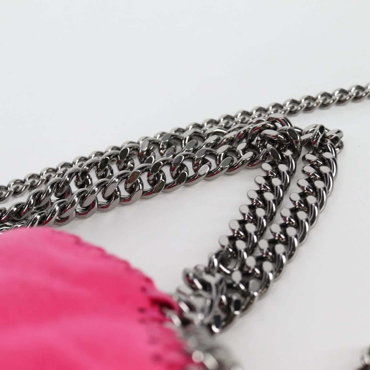 Stella McCartney Falabella Fold Over Suede, Pink, Suede, Shoulder Bag