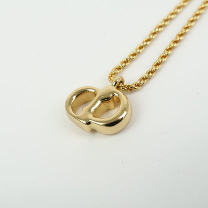 Christian Dior CD Pendant Metal, Gold, Gold Plated, Necklace