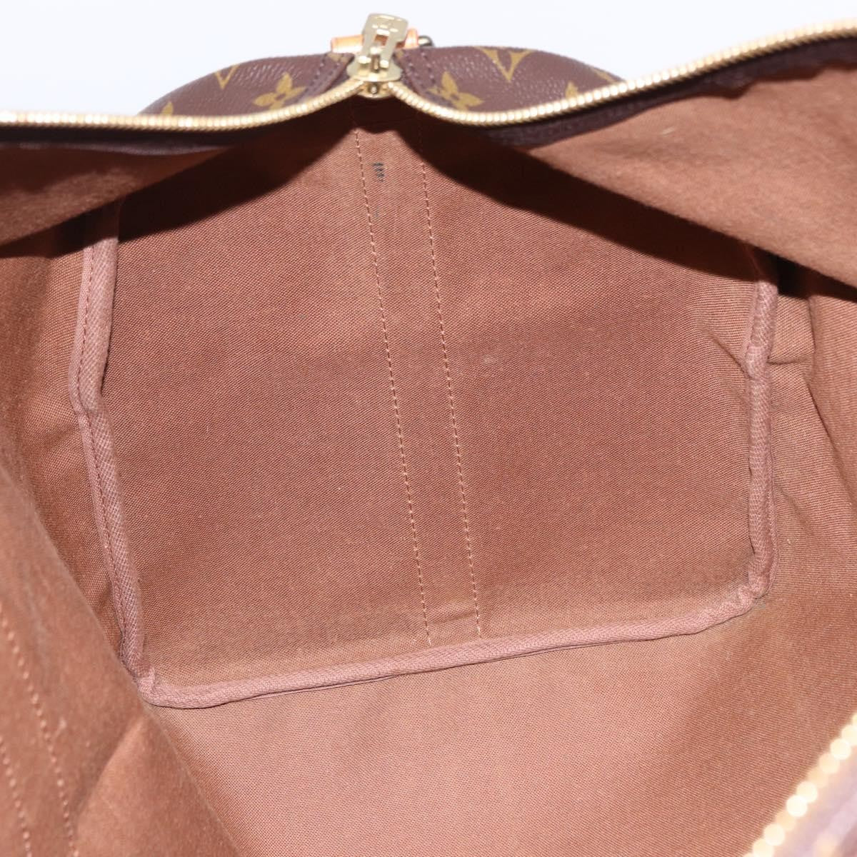 Louis Vuitton Keepall Bandoulière Monogram, Brown, Canvas, Travel Bag