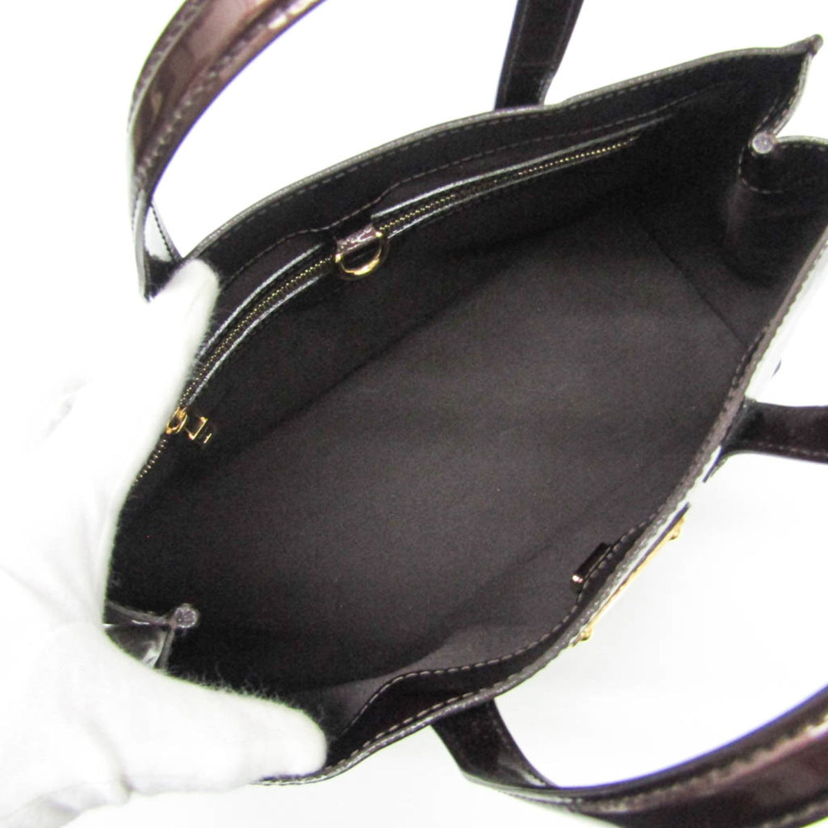 Louis Vuitton Wilshire Monogram Vernis, Burgundy, Patent Leather, Handbag