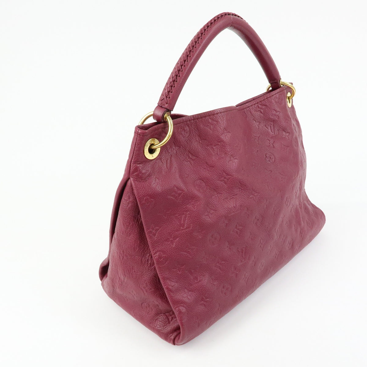 Louis Vuitton Artsy Monogram Empreinte Leather, Burgundy, Leather, Handbag
