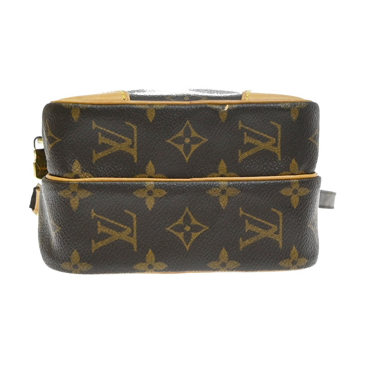 Louis Vuitton Amazone Leather, Brown, Canvas, Shoulder Bag