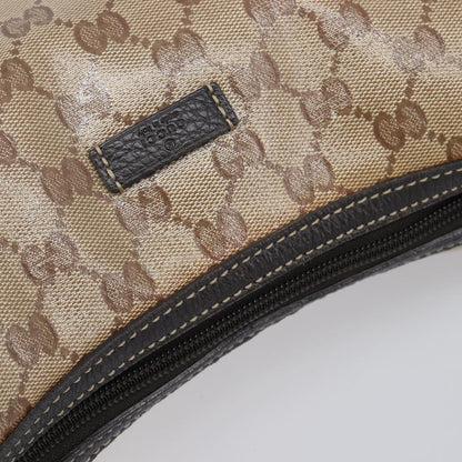 Gucci Nice Hobo Patent Canvas, Beige, Canvas, Shoulder Bag