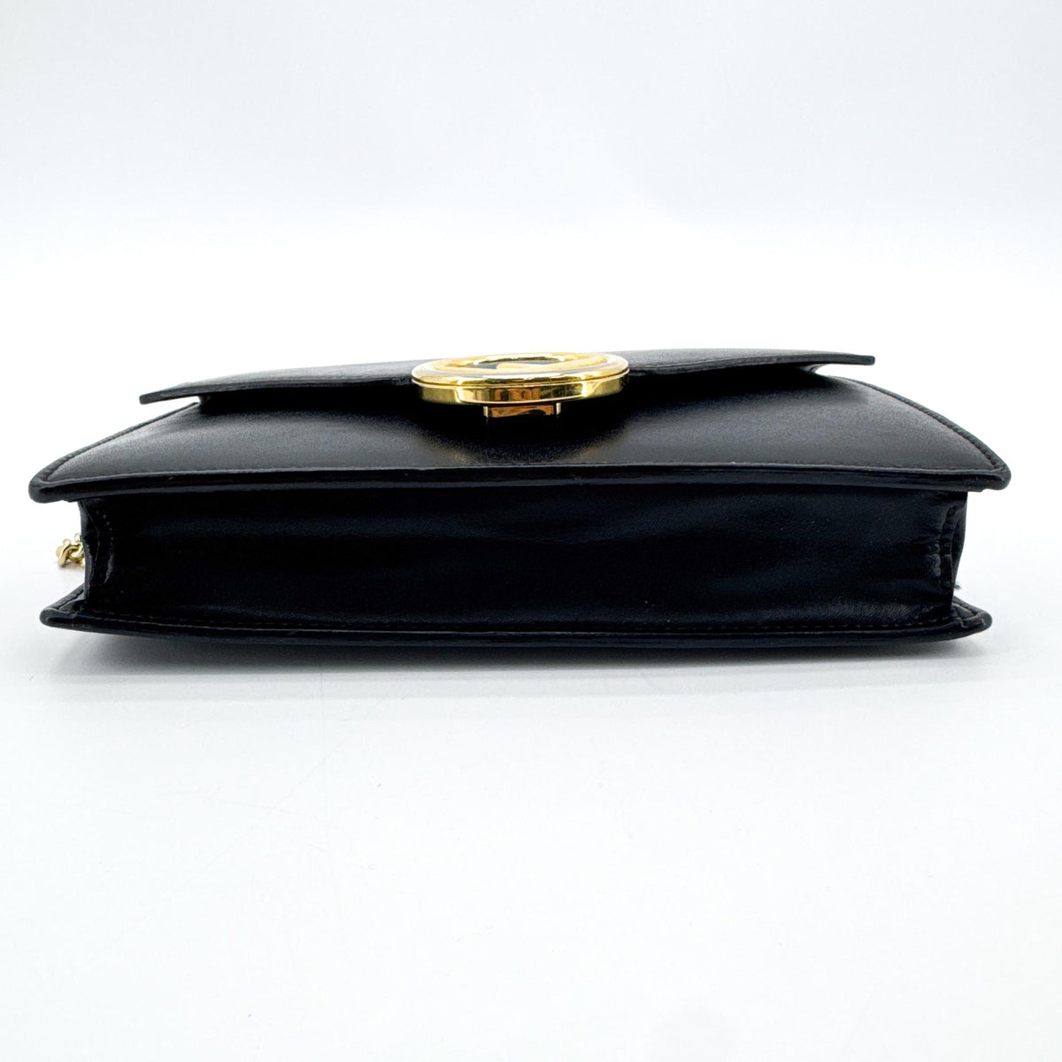 Fendi F Is Fendi Envelope Chain Clutch Leather, Black, Leather, Clutch