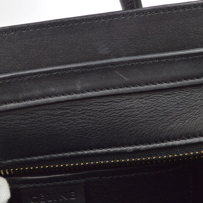 Celine Luggage Smooth Leather, Green, Leather, Handbag