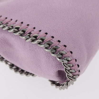 Stella McCartney Falabella Fold Over Shaggy Deer, Pink, Polyester, Crossbody Bag