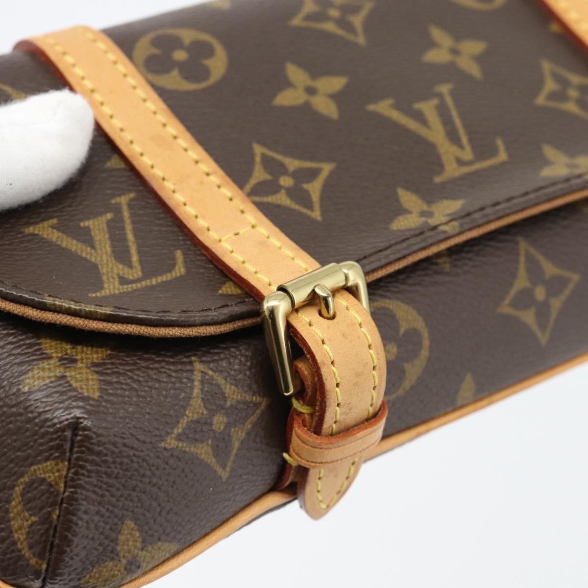 Louis Vuitton Pochette Marrell Monogram Canvas, Brown, Canvas, Clutch