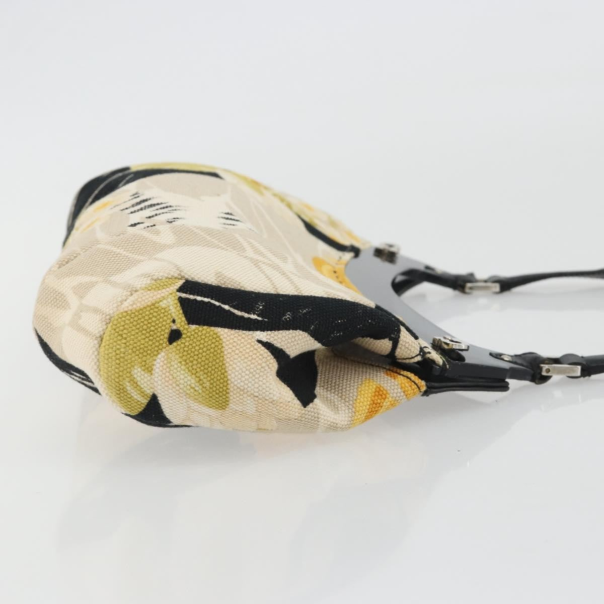 Salvatore Ferragamo Gancini Canvas, Beige, Canvas, Crossbody Bag