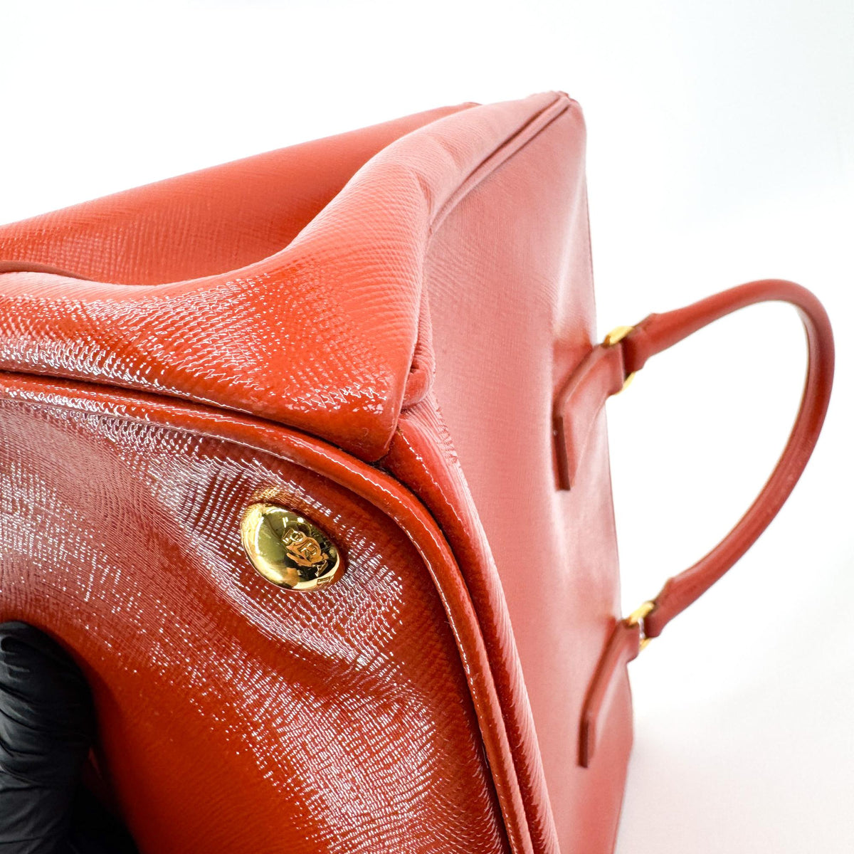 Prada Galleria  Strap leather, Red, Leather, Handbag