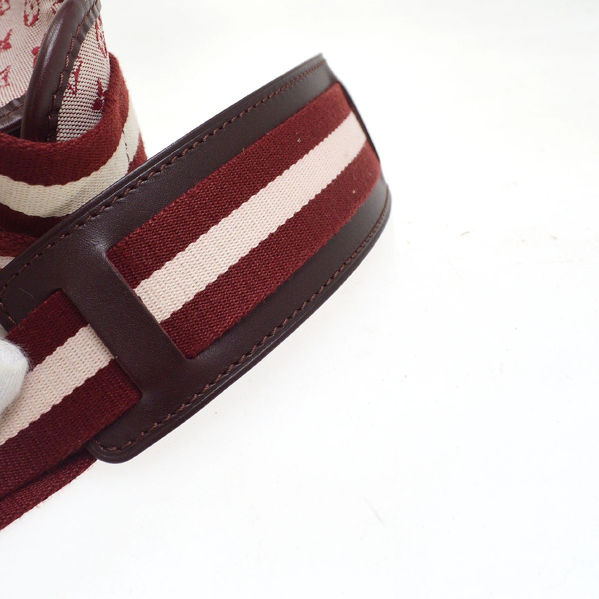 Louis Vuitton Mary Kate Messenger Mini Lin, Burgundy, Canvas, Shoulder Bag