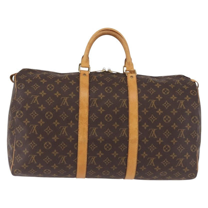 Louis Vuitton Keepall Monogram, Brown, Canvas, Travel Bag