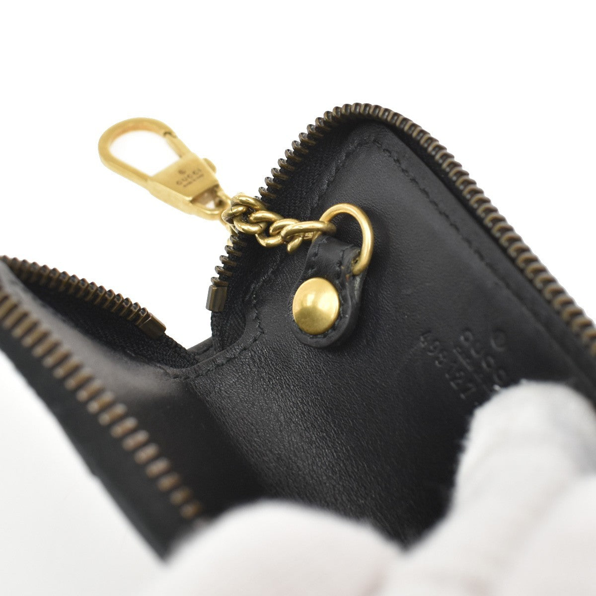Gucci GG Marmont Zip Around Matelasse Leather, Black, Leather, Wallet