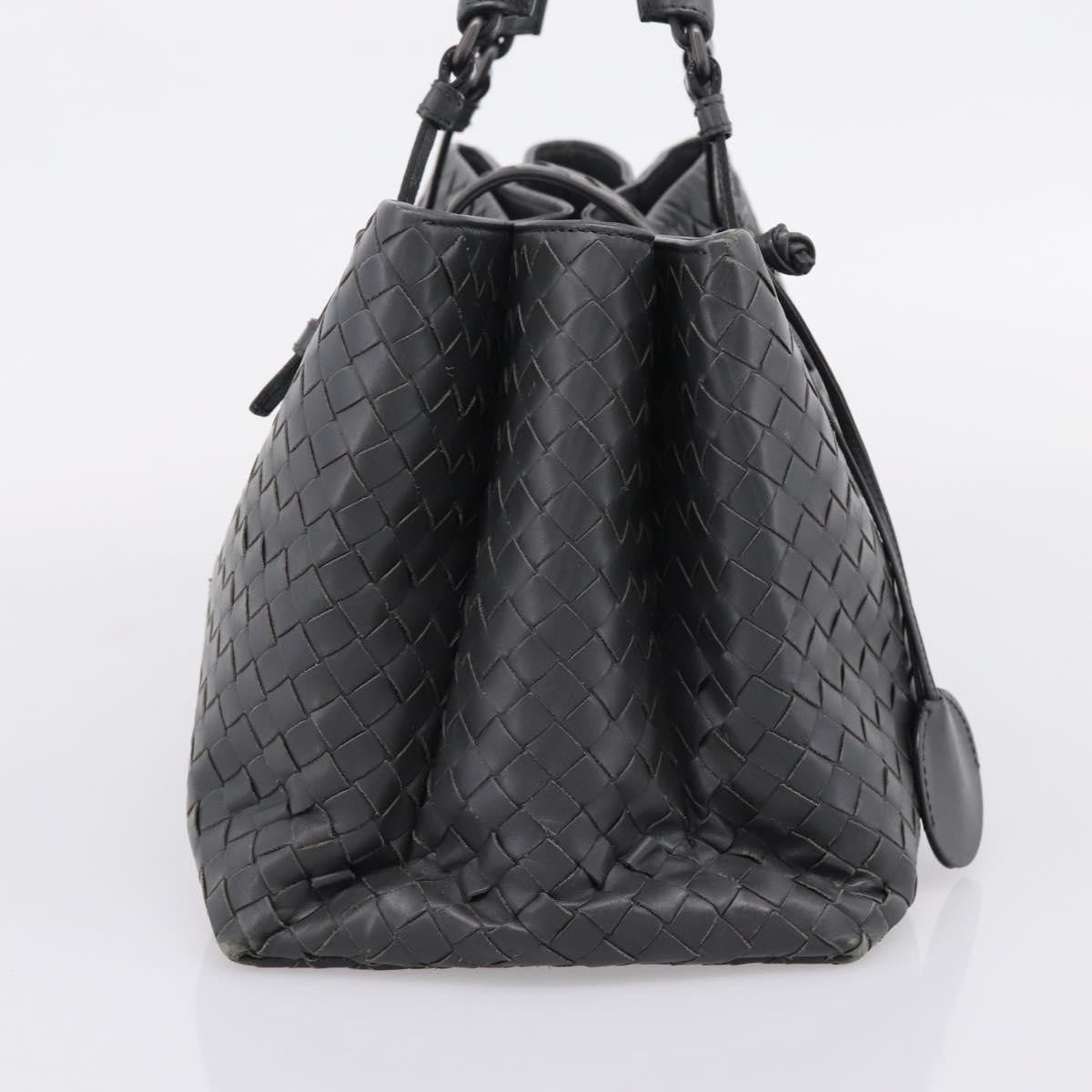 Bottega Veneta Roma Intrecciato Nappa, Gray, Leather, Handbag