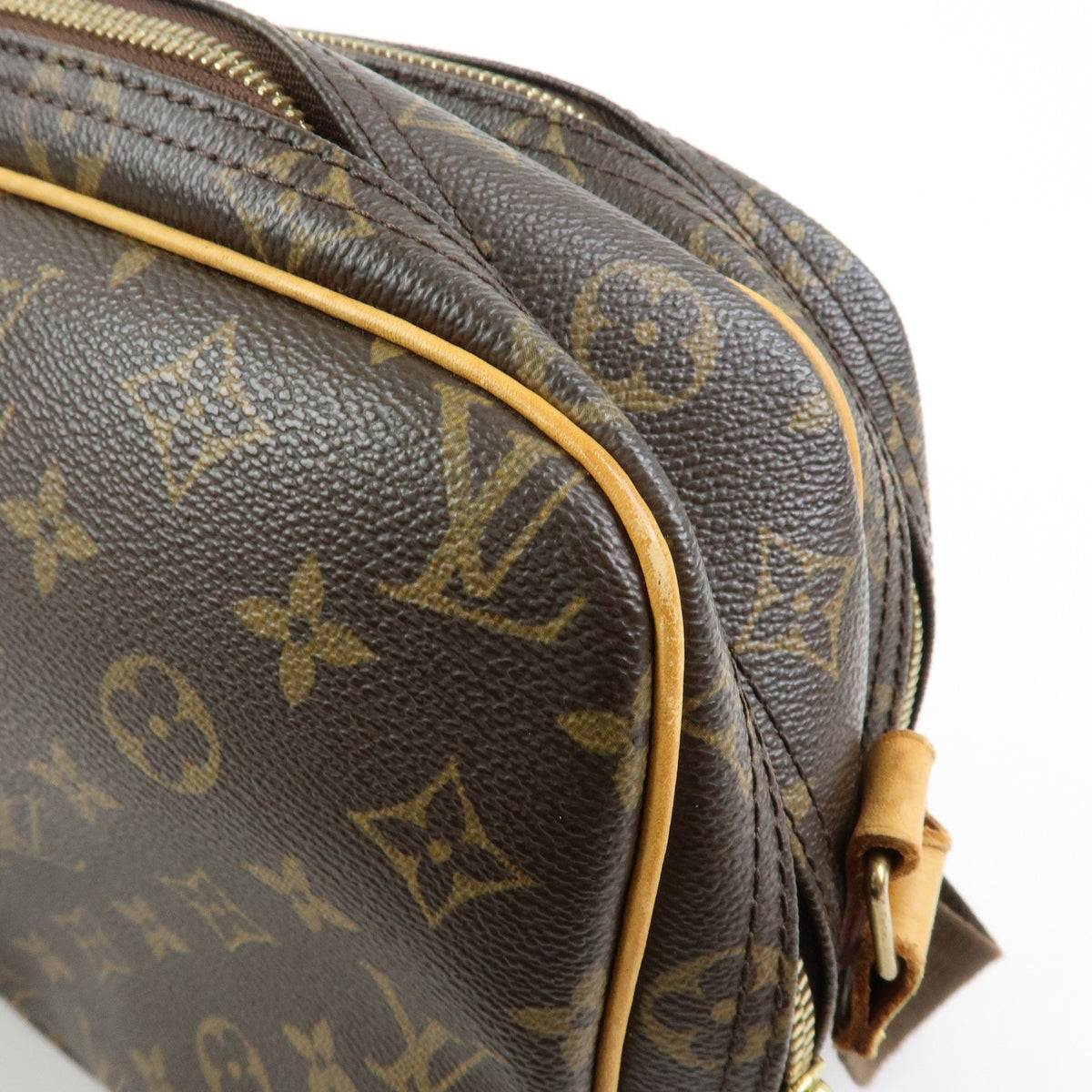 Louis Vuitton Reporter Monogram Canvas, Brown, Canvas, Shoulder Bag