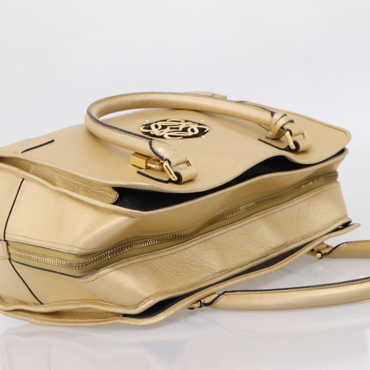 Loewe Amazona Leather, Gold, Leather, Handbag