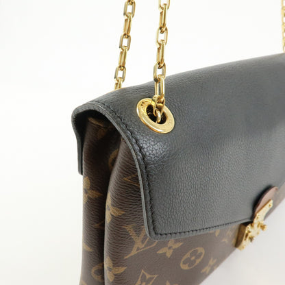 Louis Vuitton Pallas Chain Monogram Canvas and Calfskin, Brown, Canvas, Shoulder Bag