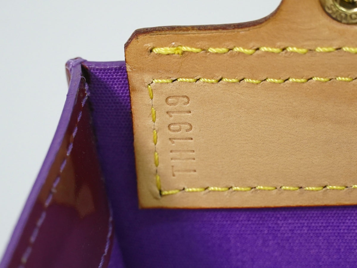 Louis Vuitton Stanton Monogram Vernis, Purple, Leather, Tote Bag