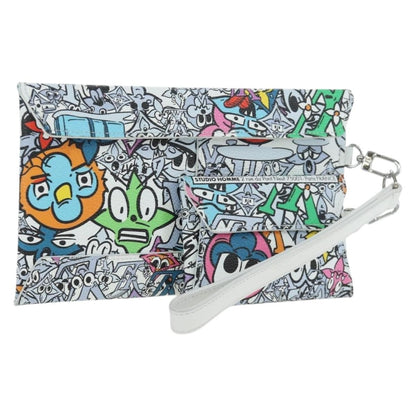 Louis Vuitton Trio Envelope Pouch Set Limited Edition Monogram Comics Canvas, Multicolour, Canvas, Clutch