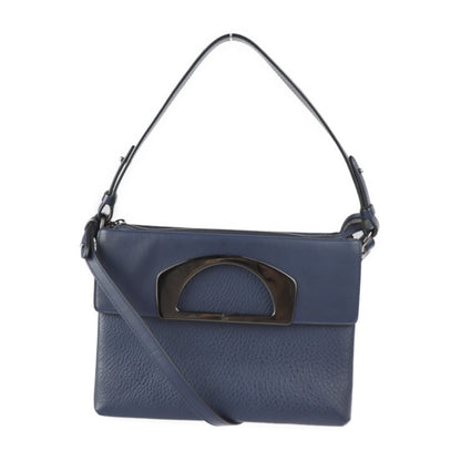 Christian Louboutin Passage, Navy, Leather, shoulder