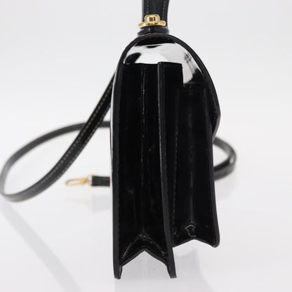 Louis Vuitton Monceau Vernis, Black, Patent Leather, Handbag
