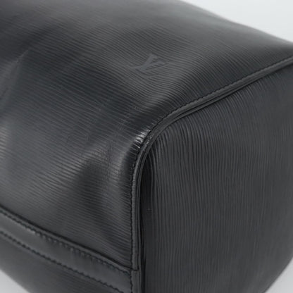 Louis Vuitton Speedy Epi, Black, Leather, Handbag
