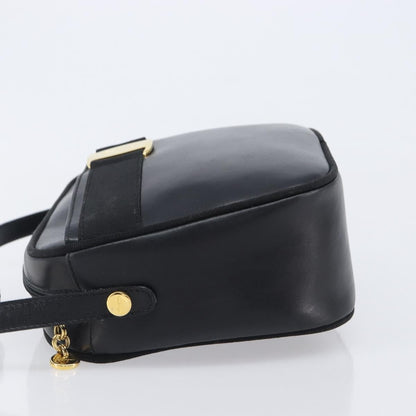 Salvatore Ferragamo Vara Bow Camera Leather, Black, Leather, Shoulder Bag