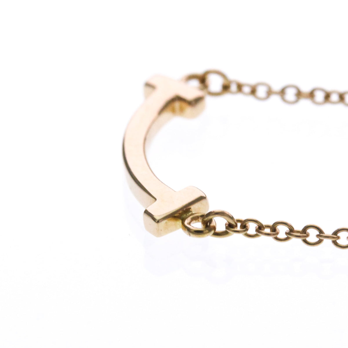 Tiffany & Co. T Smile Pendant 18K Rose Gold, Pink, Pink Gold, Necklace