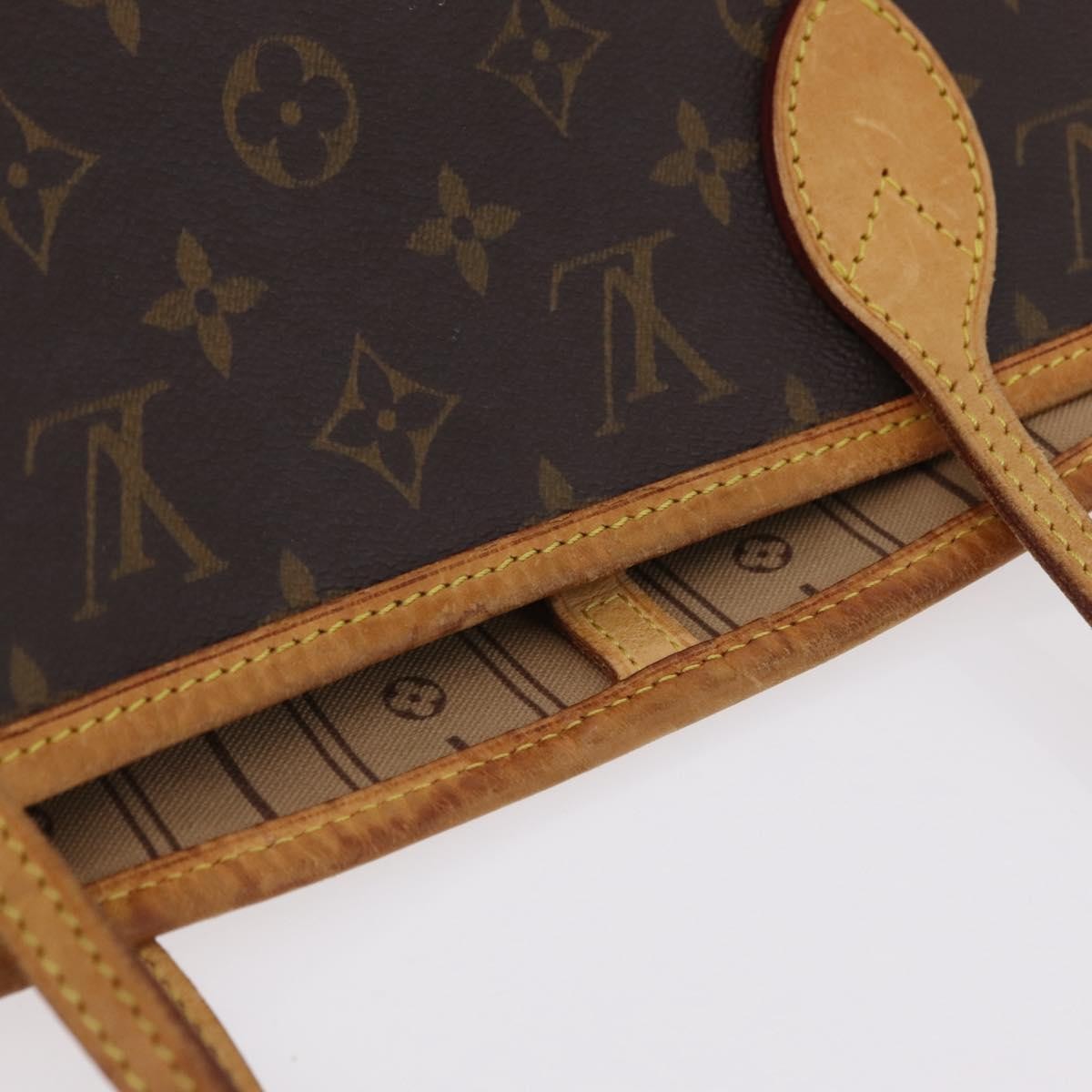 Louis Vuitton Neverfull Monogram Canvas, Brown, Canvas, Tote Bag