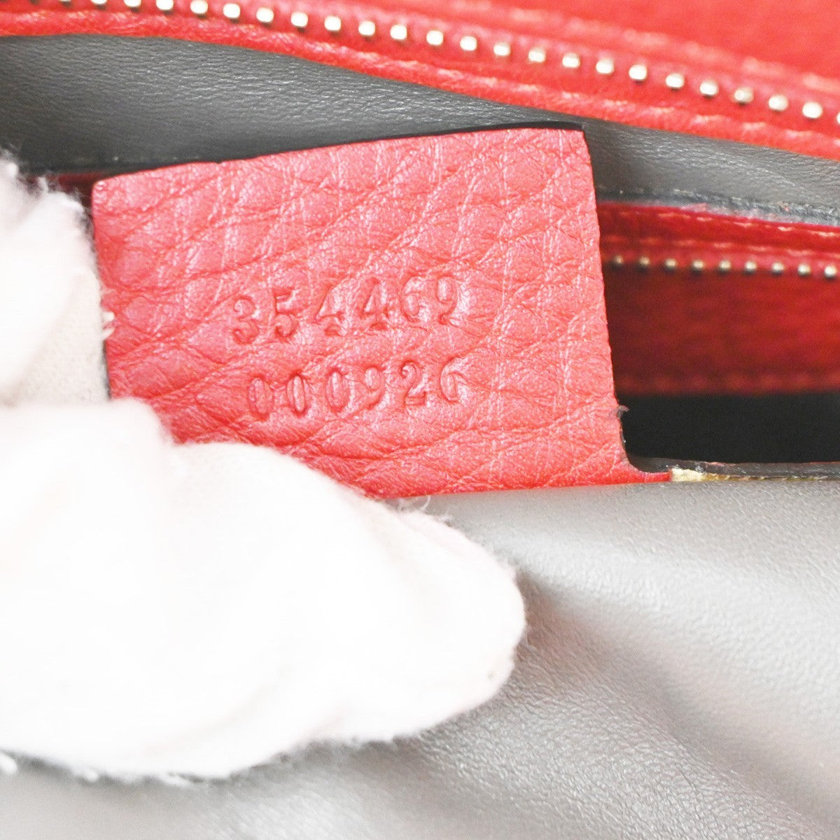 Gucci Lady Tassel Top Handle Leather, Red, Leather, Tote Bag