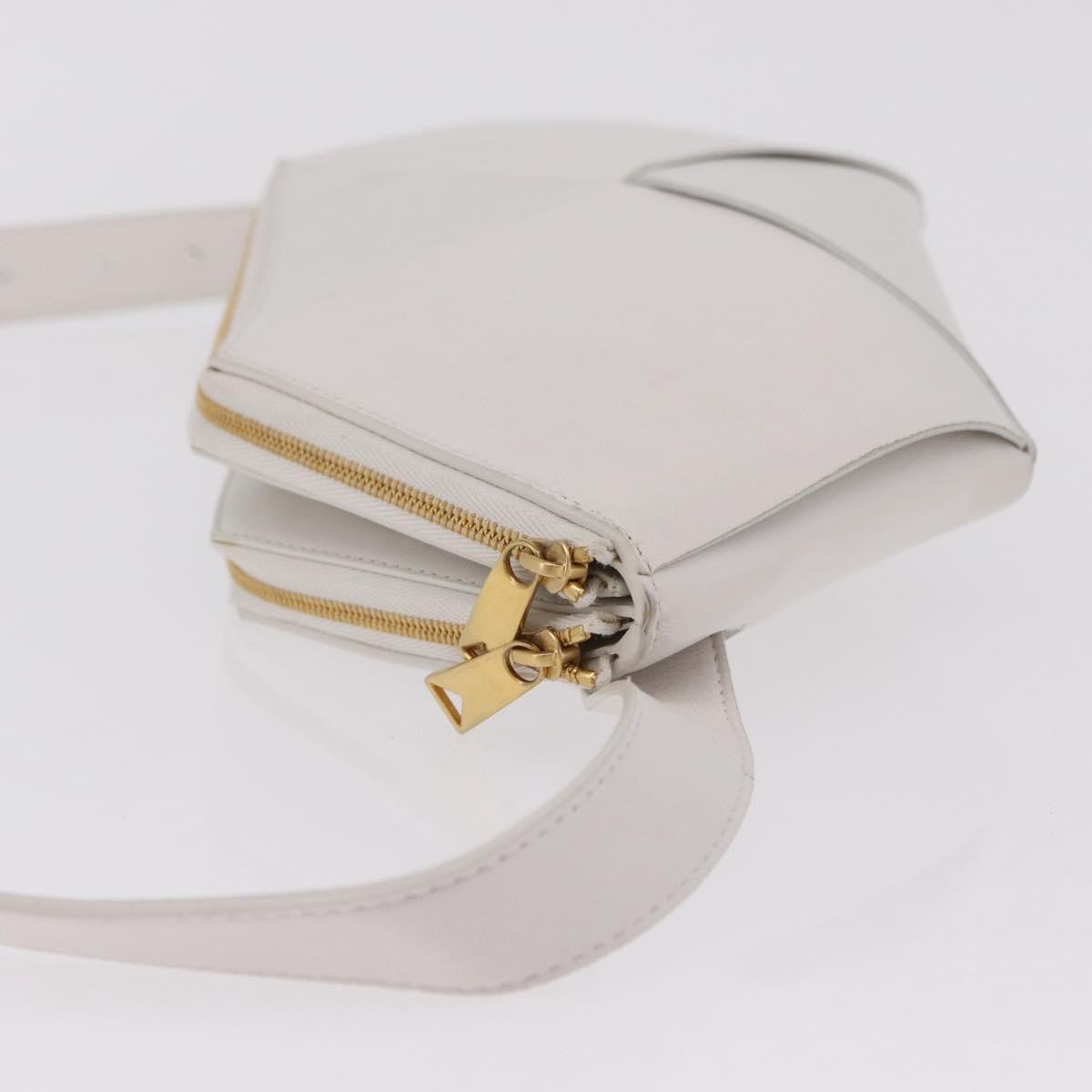 Bottega Veneta NAPPA19 Pouch with Strap Maxi Intrecciato Leather, White, Leather, Clutch