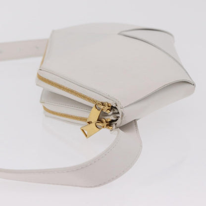 Bottega Veneta NAPPA19 Pouch with Strap Maxi Intrecciato Leather, White, Leather, Clutch
