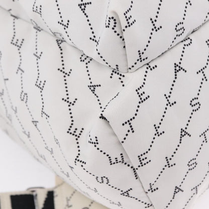 Stella McCartney Falabella Go Monogram Monogram Canvas, White, Nylon, Backpack