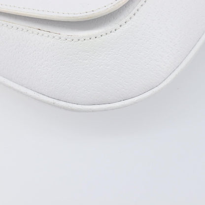 Gucci Shoulder Leather, White, Leather, Shoulder Bag