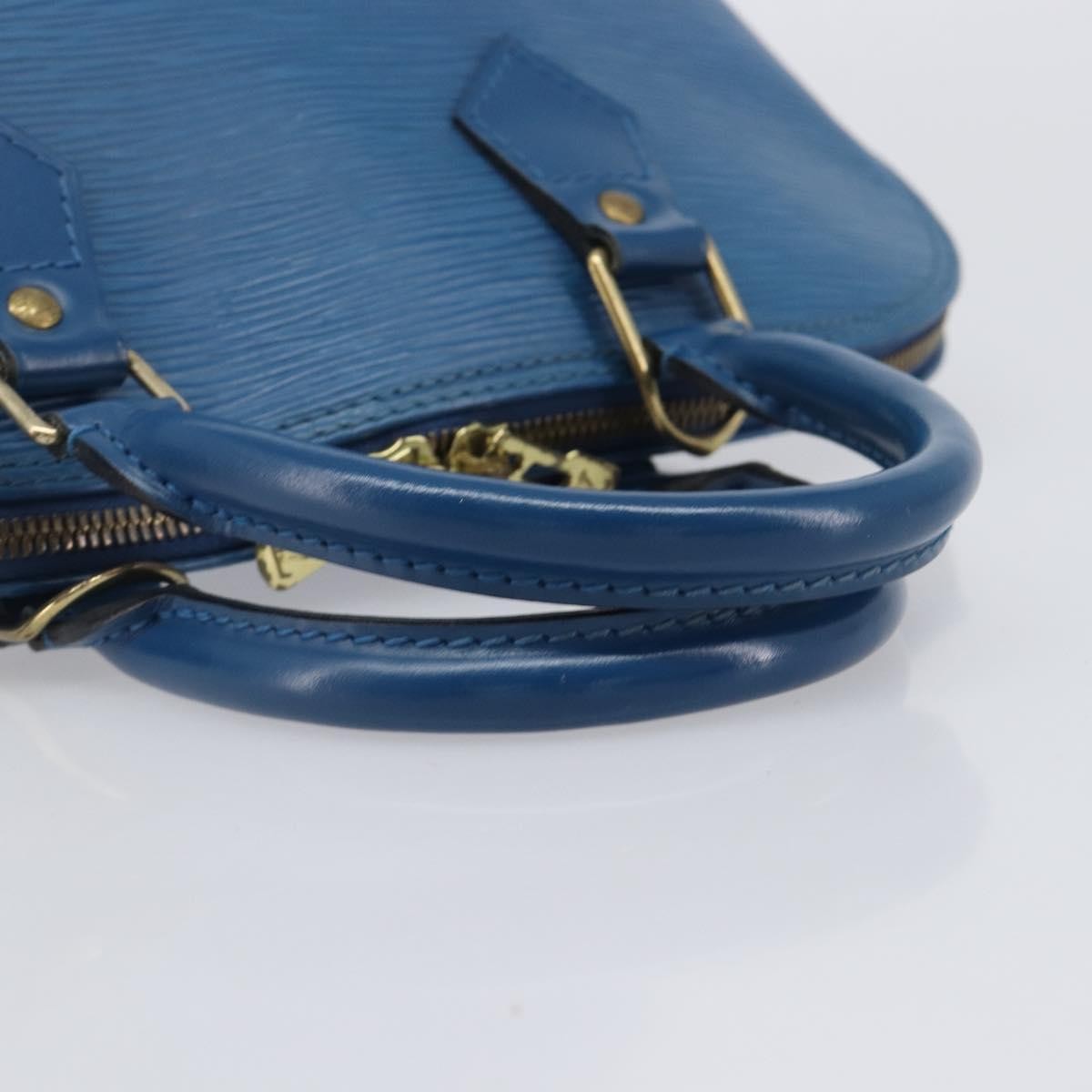 Louis Vuitton Alma Epi Leather, Blue, Leather, Handbag