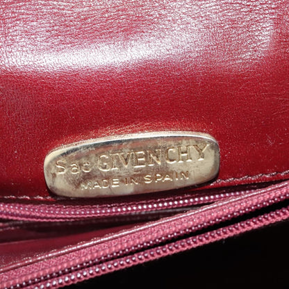 Givenchy Vintage 4G Leather, Burgundy, Leather, Shoulder Bag