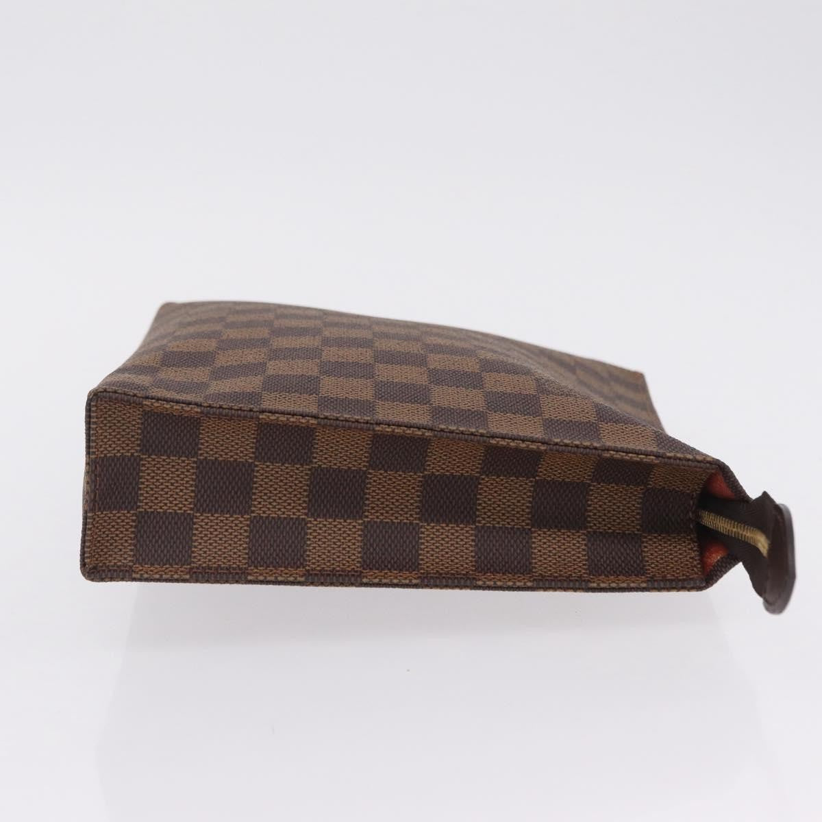 Louis Vuitton Toiletry Pouch Damier, Brown, Canvas, Clutch