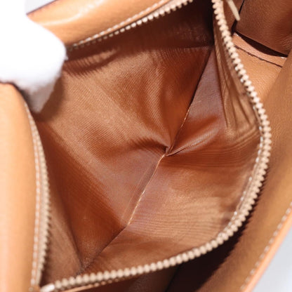 Celine Macadam Shoulder Canvas, Brown, Canvas, Crossbody Bag