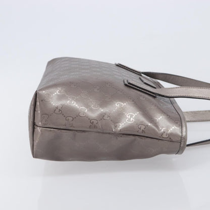 Gucci Tote GG Imprime, Silver, Canvas, Tote Bag