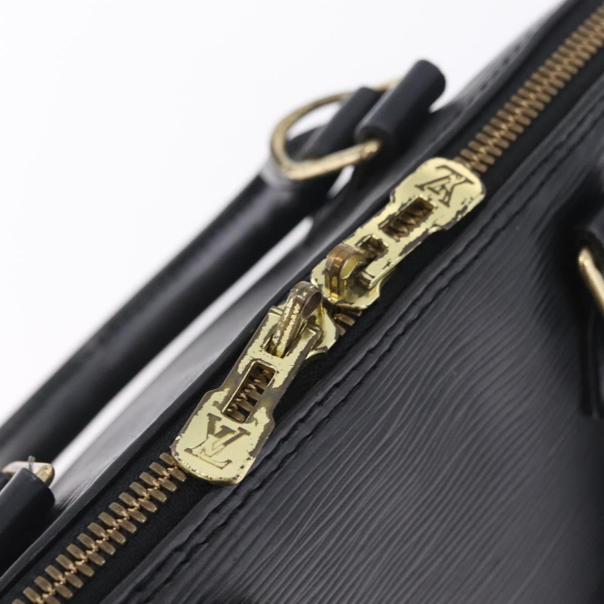 Louis Vuitton Alma Epi Leather, Black, Leather, Handbag