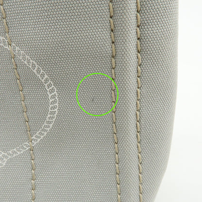 Prada Canapa Convertible Canvas, Gray, Canvas, Tote Bag